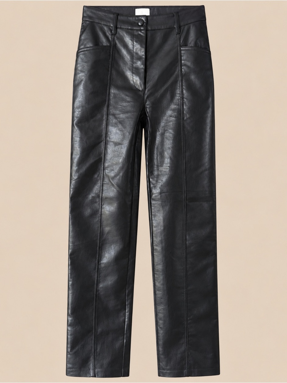 Moto Edgy High Rise Wilfred Leather Look Pants 4